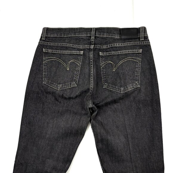 Dkny Flare Women's size 12 Black Denim jeans - Picture 3 of 3